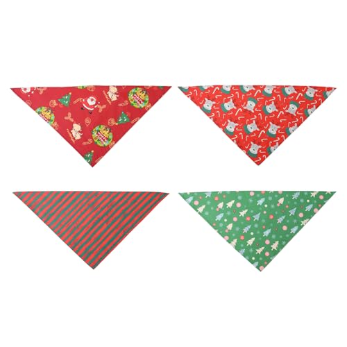Qcbuegof 4pcs Weihnachtshund Bandana Set Mit Verstellbarem Nackenschal Für Haustier Weihnachtsmuster Speichel Handtuch Für Fotografie Pet Bandanas Für Hunde Haustier Bandana Halsband Pet Bandanas Qcbuegof 4pcs Weihnachtshund Bandana Set Mit Verstellbarem Nackenschal Für Haustier Weihnachtsmuster Speichel Handtuch Für Fotografie Pet Bandanas Für Hunde Haustier Bandana Halsband Pet Bandanas von Qcbuegof