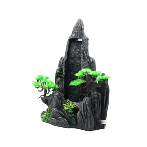 Harz Rockery Terrariums Dekoration Fischtank Landschaftsgestaltung Bergfischtanks Dekorative Wasserfall Büro Tisch Ornament Aquarien Landschaft Für Haus Und Büro Aquarien von Qcbuegof