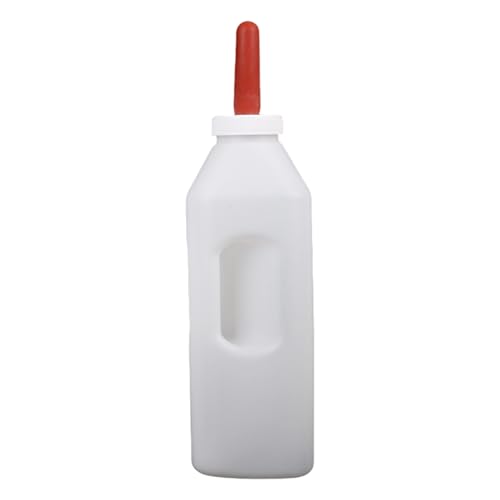 Kalbflasche mit 1-5 l Fassungsvermögen, Milch-Futterspender mit Griff und Silikon-Nippel für einfaches Stillen Kalbflasche mit 1-5 l Fassungsvermögen, Milch-Futterspender mit Griff und Silikon-Nippel für einfaches Stillen von Qcbuegof