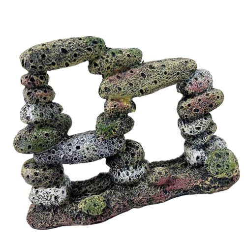 Qcbuegof Aquarien aus Kunstharz, gestapelt, Steingarten, Fischunterstand, Höhle, dekorative Landschaftsbau, Dekoration, Zubehör, gestapelter Stein, Landschaftsbau, Ornament Qcbuegof Aquarien aus Kunstharz, gestapelt, Steingarten, Fischunterstand, Höhle, dekorative Landschaftsbau, Dekoration, Zubehör, gestapelter Stein, Landschaftsbau, Ornament von Qcbuegof