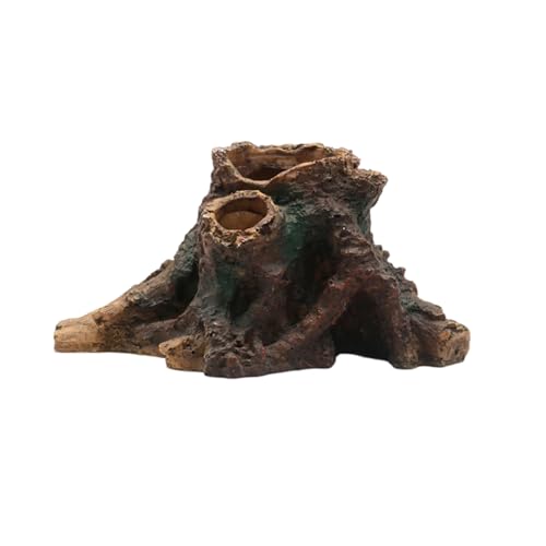 Qcbuegof Realistische Driftwood Aquarien Dekoration Betas Künstliche Unterwasserpflanze Für Fischhind Und Zuchtfischhöhlendekoration von Qcbuegof