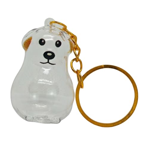 Qcbuegof Transparenter Schlüsselanhänger mit Tierhaaren, Andenken für Hundeliebhaber, Pelze, Sammlerbox, Schmuck, geliebte Haustiertasche, Charm, Haustier-Erinnerungen, Reise-Schlüsselzubehör Qcbuegof Transparenter Schlüsselanhänger mit Tierhaaren, Andenken für Hundeliebhaber, Pelze, Sammlerbox, Schmuck, geliebte Haustiertasche, Charm, Haustier-Erinnerungen, Reise-Schlüsselzubehör von Qcbuegof