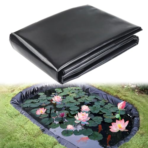 Qcdou Teichfolie, 2mx 2m PVC teichplane, Schwarze Plane, Gartenteich Teichplane, Wasserdicht und Wetterbeständig, Dichtungsfolie Teichmembran für Fischteiche, Wasserfall Pool, Brunnen Qcdou Teichfolie, 2mx 2m PVC teichplane, Schwarze Plane, Gartenteich Teichplane, Wasserdicht und Wetterbeständig, Dichtungsfolie Teichmembran für Fischteiche, Wasserfall Pool, Brunnen von Qcdou