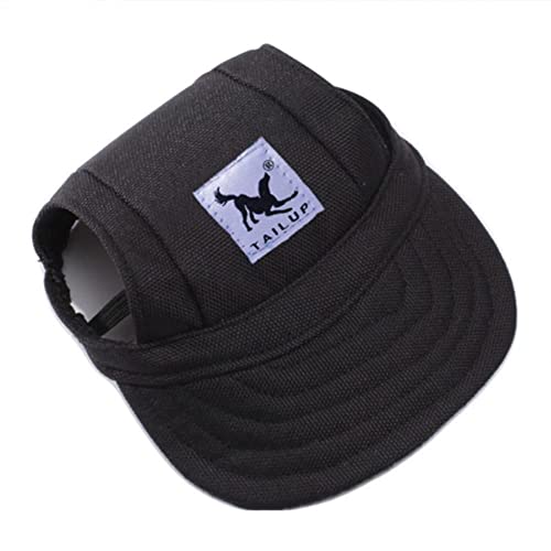 Kappe für Hunde Hundehut Haustiere Baseballmütze Haustier Visier Hut Hund Einstellbar Basecap Hund Sonnenschutz Hut Hund Sport Hut mit Kinnriemen Welpen Sonnenkappe mit Ohrlöchern Hundemütze von Qchomee