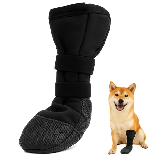 QckZee Pfotenschutz Hund Verletzung, Dog Paws Recovery Shoe(L), Haustierwunden bei Verhindern Hundeschuhe zur Erholung, Hundeschuhe Pfotenschutz für Den Heilungsschutz Nach Chirurgischen Eingriffen von QckZee