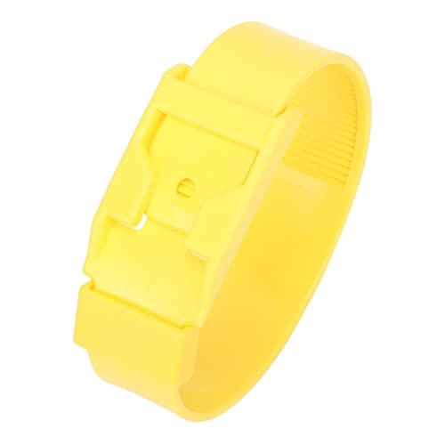 10 Stück Ziegenhalsband, Schaf-Identifikationsbänder, Vieh-Markierungsring, Markieren und Unterscheiden von Schafen für die Überwachung von Fußkrankheiten (36cm Gelb) von Qcwwy