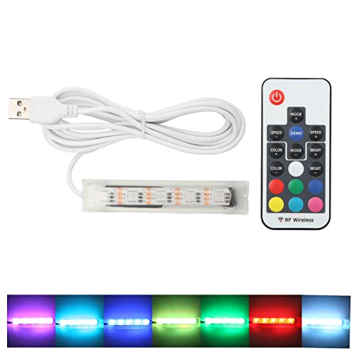 Aquarium-Licht, Praktische Fernbedienung, LED-Licht, ändert Farbe, Helligkeit und Geschwindigkeit, Fishbowl-LED-Lampe für Fish Globe, Kleine Aquarien und Büroschreibtische (Fernbedienungsleuchten Aquarium-Licht, Praktische Fernbedienung, LED-Licht, ändert Farbe, Helligkeit und Geschwindigkeit, Fishbowl-LED-Lampe für Fish Globe, Kleine Aquarien und Büroschreibtische (Fernbedienungsleuchten von Qcwwy