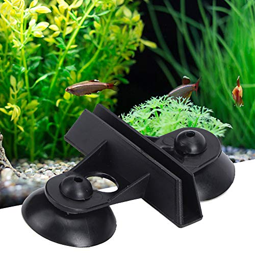 Aquarium-Trennwand-Stützclip für Trennbrett – 40 Stück PVC-Aquarium-Saugnapf, Züchtet und Verhindert Kämpfende Fische, Geeignet für 5–6 Mm Glas (schwarz/weiß) für von Qcwwy