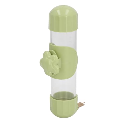 Auslaufsicherer Wasserspender mit Schlagstift-Design, leicht zu reinigen, aus sicherem Material für kleine, mittelgroße und große Papageien, Chinchillas (grün) von Qcwwy