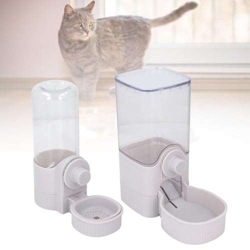 Automatischer Hängender Futterwasserspender, Sicherer Heim-Haustier-Futterspender, Tränke für Käfigwände Im Innenbereich, mit Katzennapf, ohne Nachfüllen durch den Besitzer Automatischer Hängender Futterwasserspender, Sicherer Heim-Haustier-Futterspender, Tränke für Käfigwände Im Innenbereich, mit Katzennapf, ohne Nachfüllen durch den Besitzer von Qcwwy