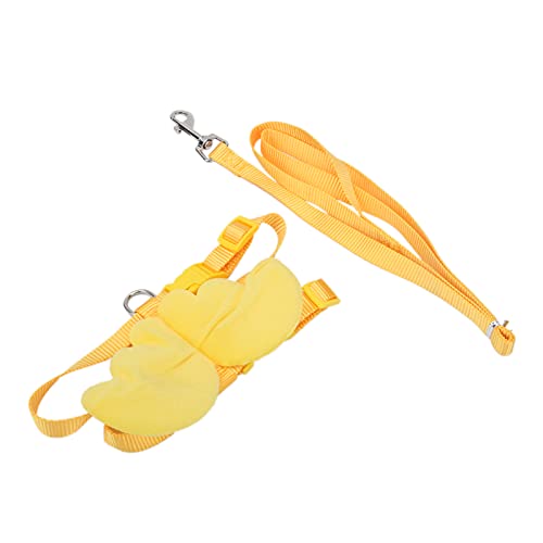 Enten-Traktionsleinen-Seil, Verstellbarer Brustgurt, Geschirr-Leine-Set für Outdoor-Training für Haustier-Enten, Hühner, Gänse, Nylon (XS) von Qcwwy