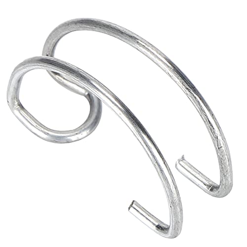Haken für Kaninchen, Hühnerkäfig, Türbefestigung, Eisenhaken, Metall, Kleintierkäfig, Türstück, Werkzeug, praktischer Schalter, leicht und praktisch (4,5 cm Käfigtürhaken) von Qcwwy
