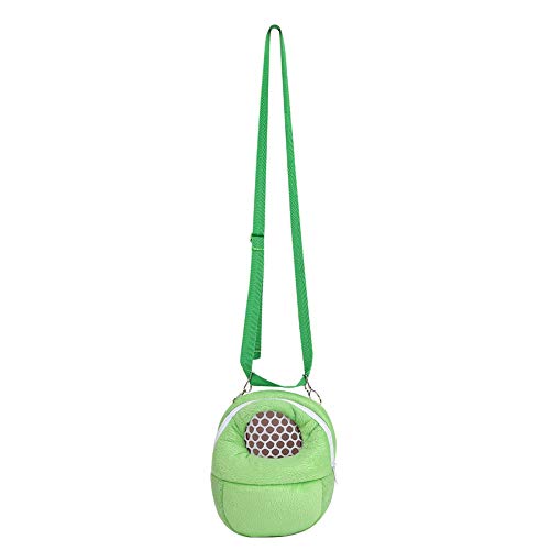 Qcwwy Hamster-Tragetasche, Tragbar, Atmungsaktiv, Leicht, für Kleine Haustiere, Reise-Schlafsack, Igel, Frettchen, Tragetasche mit Verstellbarem Schultergurt für von Qcwwy