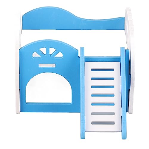 Hamsterhaus, 2-layerer Hamsterschloss mit Treppe und Rutsche, Premium-Material, Geeignet für Bewegung und Verhindern von Fettleibigkeit, Ideal für Hamsters, Im Inneren zu Schlafen oder zu Spielen, Hamsterhaus, 2-layerer Hamsterschloss mit Treppe und Rutsche, Premium-Material, Geeignet für Bewegung und Verhindern von Fettleibigkeit, Ideal für Hamsters, Im Inneren zu Schlafen oder zu Spielen, von Qcwwy