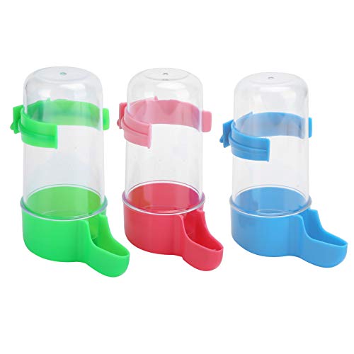 Qcwwy Hochwertiger 3er-Set Vogelfutter-Wassertrinkspender, Sicher für Vogelzubehör, Geeignet Zum Füttern und Trinken von Vögeln, Kunststoff-Vogelwasserspender in Rot + Blau + Grün X3 Qcwwy Hochwertiger 3er-Set Vogelfutter-Wassertrinkspender, Sicher für Vogelzubehör, Geeignet Zum Füttern und Trinken von Vögeln, Kunststoff-Vogelwasserspender in Rot + Blau + Grün X3 von Qcwwy