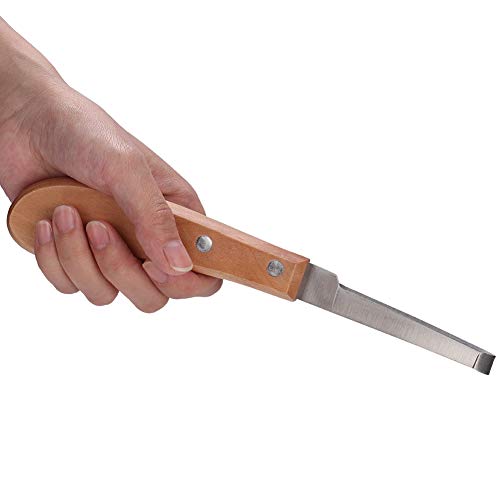 Hufmesser aus Karbonstahl, robustes ergonomisches Design, hochfestes Werkzeug für Rinderpferde (2) von Qcwwy