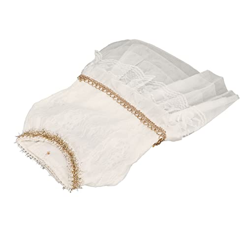 Hunde-Hochzeitskleid, Sommer, Atmungsaktiv, Weich, Bequem, Haustier-Prinzessin, Netzkleid, Polyester-Stoff (L) von Qcwwy