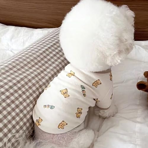Hundebekleidung, Welpenkleidung, Pomeranian, Bichon Frise, Pudel, Schnauzer, Hunde-T-Shirt aus Hochfestem Polyester, Leicht zu Tragen und zu Reinigen, Geeignet für Alle von Qcwwy