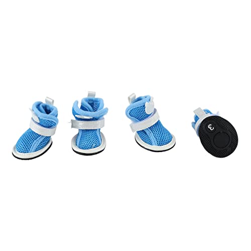 Qcwwy Hundebekleidung, rutschfeste, Atmungsaktive Mesh-Hundeschuhe, Sommer-Welpenpfotenschutz, Outdoor-Welpenschuhe mit Hakenriemen, Hundewanderschuhe für Mittelgroße und Große Hunde, Qcwwy Hundebekleidung, rutschfeste, Atmungsaktive Mesh-Hundeschuhe, Sommer-Welpenpfotenschutz, Outdoor-Welpenschuhe mit Hakenriemen, Hundewanderschuhe für Mittelgroße und Große Hunde, von Qcwwy