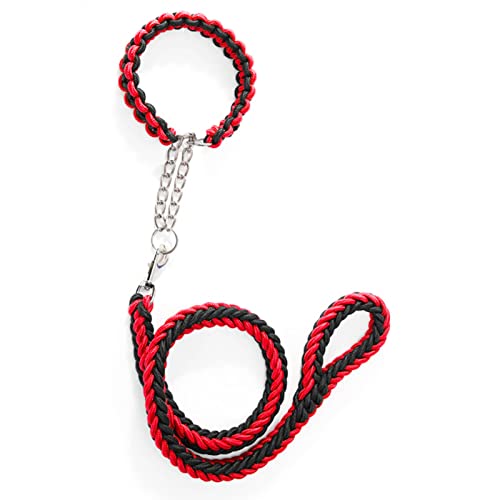 Hundeleine, Hundeleine, Hundeleine, Leine für Hunde, Strapazierfähiges Laufseil für Hunde, Flexible Verwendung, Hundelauf-Schlupfleine, Bequemer Griff, Hundegeschirr, Halsband mit (Rötlich Schwarz) Hundeleine, Hundeleine, Hundeleine, Leine für Hunde, Strapazierfähiges Laufseil für Hunde, Flexible Verwendung, Hundelauf-Schlupfleine, Bequemer Griff, Hundegeschirr, Halsband mit (Rötlich Schwarz) von Qcwwy