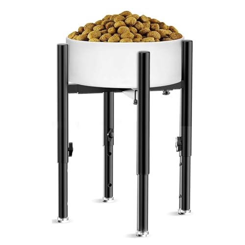 Hundenapfständer, Verstellbarer Hundenapfhalter, Erhöhter Hundenapfständer aus Metall mit Rutschfesten Fußpolstern, Stabiler Hundenapfständer für Große, Mittlere und Kleine Hunde Hundenapfständer, Verstellbarer Hundenapfhalter, Erhöhter Hundenapfständer aus Metall mit Rutschfesten Fußpolstern, Stabiler Hundenapfständer für Große, Mittlere und Kleine Hunde von Qcwwy