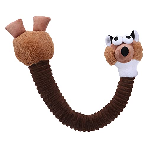Hundespielzeug Quietschendes Spielzeug, Braun Kauspielzeug für kleine und mittelgroße Hunde von Qcwwy
