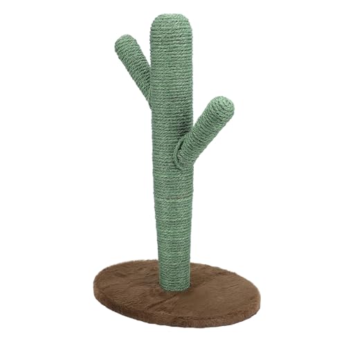 Kaktus Katzenkratzbaum 2 Höhen Sicher für Katzen Stabiler Boden Einfache Montage Comfort Touch Base, Sisal Kiefernholz Katzenkratzer, Grün Kaktus Katzenkratzbaum 2 Höhen Sicher für Katzen Stabiler Boden Einfache Montage Comfort Touch Base, Sisal Kiefernholz Katzenkratzer, Grün von Qcwwy