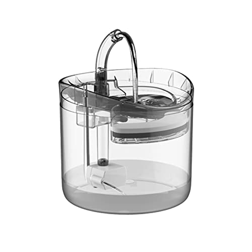 Katzenbrunnen, Haustier-Wasserspender, Wassernapf, 1,8 L, Katzenwasserbrunnen mit Dreifacher Filterung, Automatische Trinknäpfe für Haustiere, Transparent, für Katzen und Hunde Katzenbrunnen, Haustier-Wasserspender, Wassernapf, 1,8 L, Katzenwasserbrunnen mit Dreifacher Filterung, Automatische Trinknäpfe für Haustiere, Transparent, für Katzen und Hunde von Qcwwy