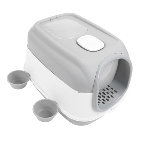 Katzentoilette, Extra Große, Intelligente, Desodorierende, Geschlossene Toilette, Vollständig Geschlossene Katzentoilette, für den Innenbereich, Desodorierende Katzentoilette für Katzentoilette, Extra Große, Intelligente, Desodorierende, Geschlossene Toilette, Vollständig Geschlossene Katzentoilette, für den Innenbereich, Desodorierende Katzentoilette für von Qcwwy