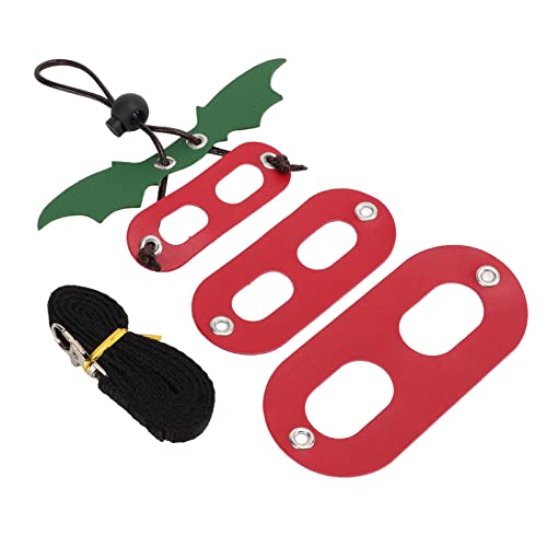 Klettern Haustier Zugseil, Strapazierfähige Seilleine Kleine Reptilien Tiere Geschirr Weiche Verstellbare Bartagamen Leine für Outdoor Outdoor Walking(rot) von Qcwwy