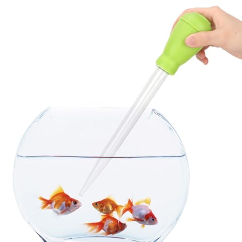 Qcwwy Mini-Wasserwechsler, Effiziente Saug-Aquarium-Reinigungspumpe für Büro-Mini-Aquarien – Nitrifizierende Bakterien, Geeignet für Flüssige Futtermittel mit Kleinen Körnern (Green) von Qcwwy
