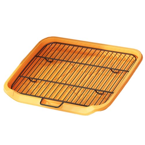 Qcwwy Pinkel-Pad-Halter für Welpen-Pads, Auslaufsicheres Hundetöpfchen-Tablett, Flache Platte, Großer Platz, Waschbare Toilette für Hunde, für den Innen- und Außenbereich Qcwwy Pinkel-Pad-Halter für Welpen-Pads, Auslaufsicheres Hundetöpfchen-Tablett, Flache Platte, Großer Platz, Waschbare Toilette für Hunde, für den Innen- und Außenbereich von Qcwwy