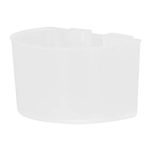 Qcwwy 20 Brieftauben mit Trog Verdickung Futterbox Materialbox Futterbox Trinkbox Sandbecher Taubenkäfig Utensilien Papageienbedarf, Futternapf Vogelkäfig Futtertrog (Weiß) von Qcwwy