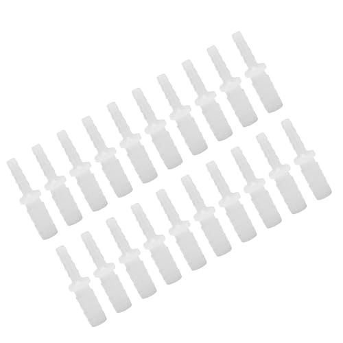 Qcwwy 20 Stück 2-Wege-Adapter für Gerade Aquarium-Wasserrohre, Aquarium-Luftleitungsrohr-Schlauchanschluss-Adapter, Aquarium-Luftventil-Anschluss, Aquarium-Luftleitungsschlauch-Anschluss von Qcwwy