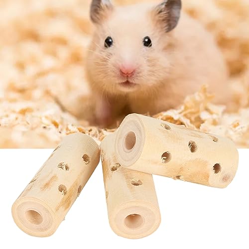 Qcwwy 3 Stück Kleintier-Kauspielzeug, Apfelstäbchen, Hasen-Kauspielzeug Zum Zähneknirschen, Hamster-Spielzeug, Rattenspielzeug, Haustier-Snacks, Kauspielzeug für Meerschweinchen, (Ohne von Qcwwy