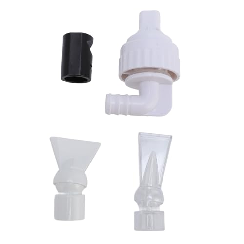 Qcwwy 4 Stcs Aquariumdüse, Aquariumwasserauslassrohr Duck Flat Düse Drehbare Aquariumpumpe Düsenverstellbare Entenbillrohrleitungsanpassung für Aquariumwasserpumpe von Qcwwy
