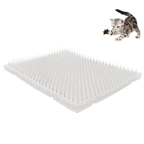 Qcwwy 8 Stück Haustiermatte, Katzenabwehrmatte Spleißbare Spike-Abwehrmatte Wiederverwendbare Scat-Katzenmatte Hundeunterlage Möbelschutz Haustierabwehrfliesen PVC-Matte für Haustiere, Qcwwy 8 Stück Haustiermatte, Katzenabwehrmatte Spleißbare Spike-Abwehrmatte Wiederverwendbare Scat-Katzenmatte Hundeunterlage Möbelschutz Haustierabwehrfliesen PVC-Matte für Haustiere, von Qcwwy