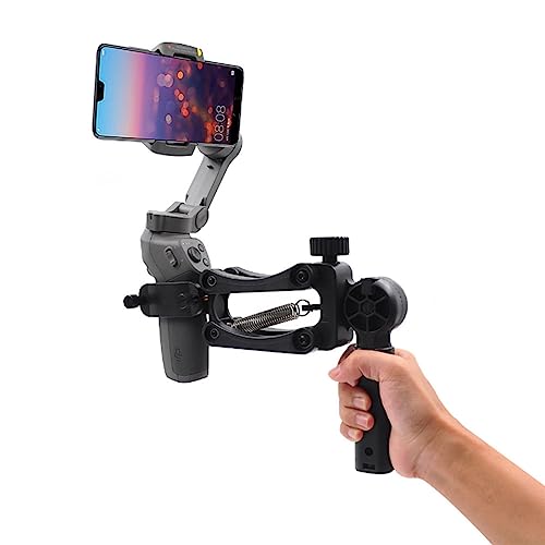 Qcwwy Andere Aufnahmezubehör Handheld ABS Feder Dämpfung Stativ Unterstützt Griffzubehör EIN Handheld -Mount -Halterung Fotografie Accessoire für Mobile 3 4th von Qcwwy