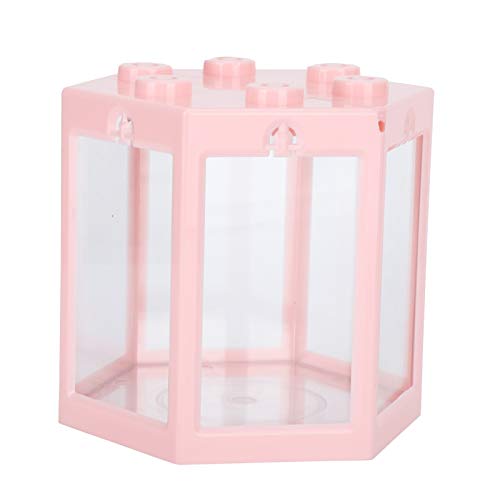 Qcwwy Aquarium Hexadezimal Fisch Pickel für Home Office Dekoration - Langlebig für ältere Kinder, entzückendes Hexadezimal Aquarium (PINK) von Qcwwy