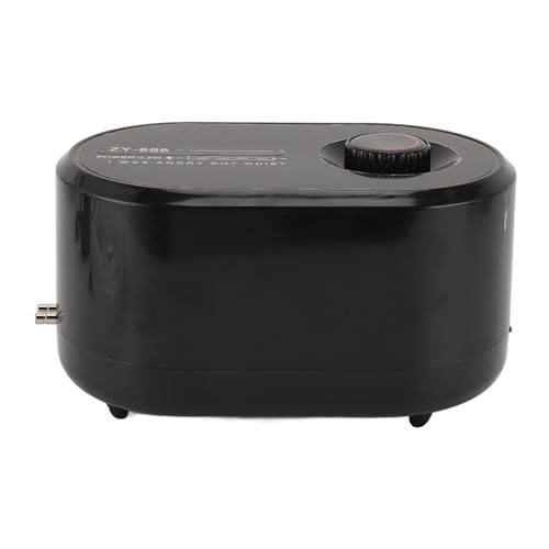 Qcwwy Aquarium-Luftpumpe, Leise, Verstellbarer Luftstrom, Aquarium-Sauerstoffpumpe für Aquarien mit Mini-Kompaktbauweise, Super Leiser Betrieb, Verbessert die Wasserqualität für Qcwwy Aquarium-Luftpumpe, Leise, Verstellbarer Luftstrom, Aquarium-Sauerstoffpumpe für Aquarien mit Mini-Kompaktbauweise, Super Leiser Betrieb, Verbessert die Wasserqualität für von Qcwwy