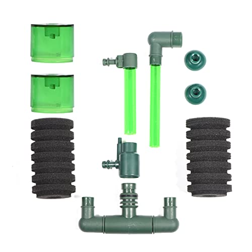 Qcwwy Aquarium-Schwammfilter, Multifunktions-Fischschaum-Filterschwamm, Fisch-Aquarium-Innenfilter mit Filtermaterial, ABox Doppelter Aquarium-Filter, Schwammfilter für Qcwwy Aquarium-Schwammfilter, Multifunktions-Fischschaum-Filterschwamm, Fisch-Aquarium-Innenfilter mit Filtermaterial, ABox Doppelter Aquarium-Filter, Schwammfilter für von Qcwwy