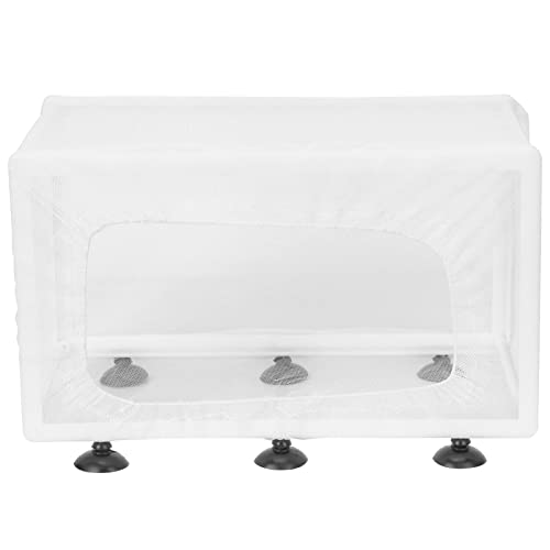 Qcwwy Aquariumfischzüchterbox Langlebiger Isolation Inkubator für Kleine Fische und Braten, Brutstätte, für Fischpaarung und Schlüpfen, Plastik+Gaze -Material (L) von Qcwwy