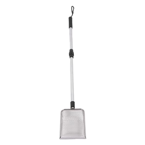 Qcwwy Ausleitbare Katzenstreu -Schaufel, 2 Abschnitt Langgatt aus Edelstahl 2 in 1 Katzenstreu Sifter und Scoop Metal Huhn Poop Schaufel Katze Katze Seitschaufel für Müllbox Qcwwy Ausleitbare Katzenstreu -Schaufel, 2 Abschnitt Langgatt aus Edelstahl 2 in 1 Katzenstreu Sifter und Scoop Metal Huhn Poop Schaufel Katze Katze Seitschaufel für Müllbox von Qcwwy