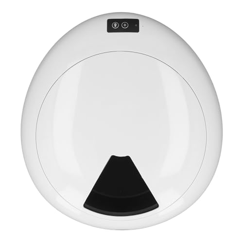 Qcwwy Automatische Katzenfutterautomaten Nassfutter, Kabelfreier Nassfutter -Spender Großer Kapazität 6 Mahlzeit Zeitgesteuerte Nassfutterspender mit App Control Kleine Haustier Feeder (Black) von Qcwwy