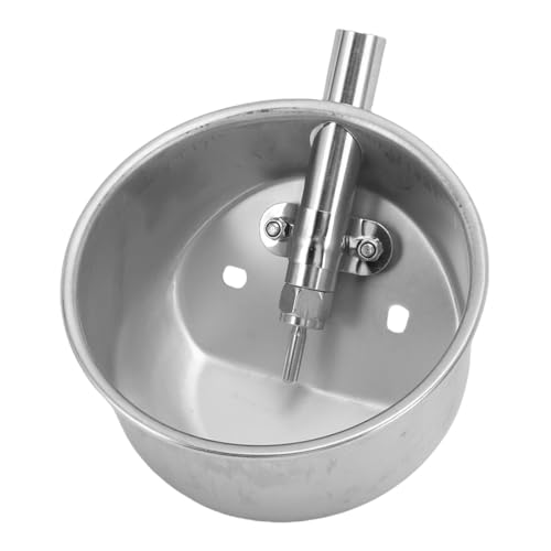 Qcwwy Automatisches Schweinwaterer, Düsendesign Reduziert Abfallschweinelgetränke Wasser Edelstahl Konstruktion Wasser Schüssel Nutztiere Wasserer Rundes Design für Junge Schweine Qcwwy Automatisches Schweinwaterer, Düsendesign Reduziert Abfallschweinelgetränke Wasser Edelstahl Konstruktion Wasser Schüssel Nutztiere Wasserer Rundes Design für Junge Schweine von Qcwwy