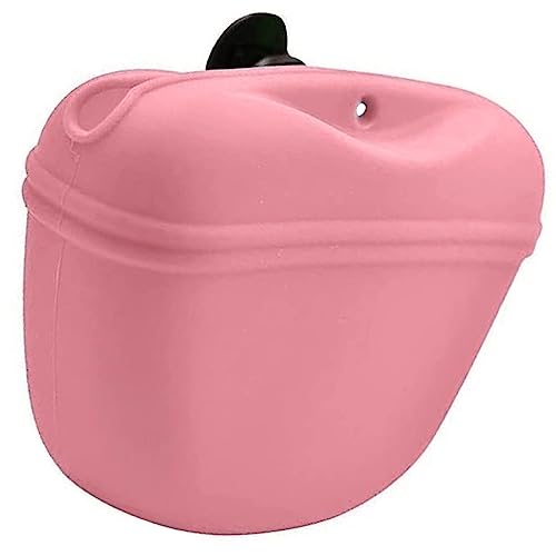 Qcwwy Bequemes Hundetraining Silikon Fanny Pack Große Kapazität (PINK) von Qcwwy