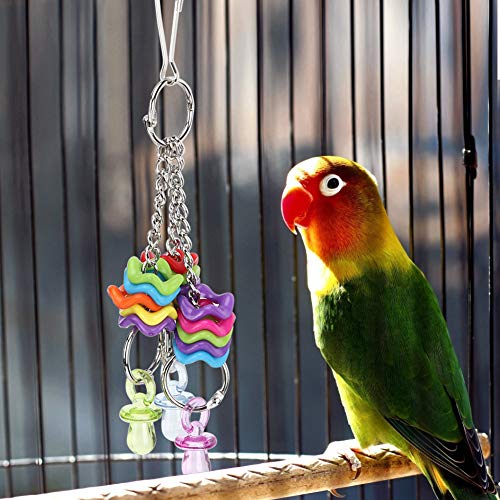 Qcwwy Bissfestes Spielzeug für Papageien aus Kunststoff Zum Kauen und Beißen mit Haken Zum Aufhängen, Geeignet für Kleine und Mittelgroße Vögel – Farbenfrohes Vogelkäfig-Zubehör Qcwwy Bissfestes Spielzeug für Papageien aus Kunststoff Zum Kauen und Beißen mit Haken Zum Aufhängen, Geeignet für Kleine und Mittelgroße Vögel – Farbenfrohes Vogelkäfig-Zubehör von Qcwwy