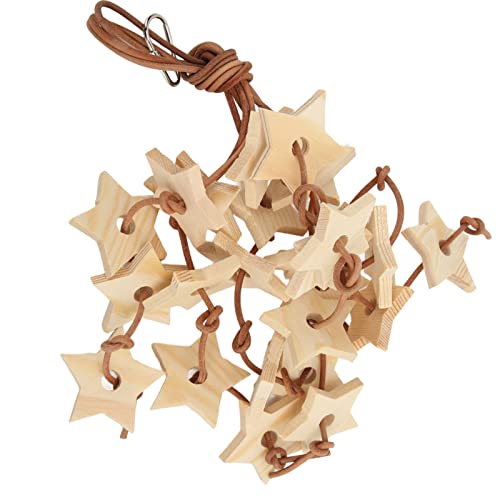 Qcwwy Buntes Vogel-Holzstern-Spielzeug, Holzsterne, Kauspielzeug, Käfig, Zum Aufhängen, Rindsleder, Seil, Kleiner Stern, Vogelspielzeug, Leicht, Angenehm für Kleine Vögel, die Spielen (Primärfarbe) Qcwwy Buntes Vogel-Holzstern-Spielzeug, Holzsterne, Kauspielzeug, Käfig, Zum Aufhängen, Rindsleder, Seil, Kleiner Stern, Vogelspielzeug, Leicht, Angenehm für Kleine Vögel, die Spielen (Primärfarbe) von Qcwwy