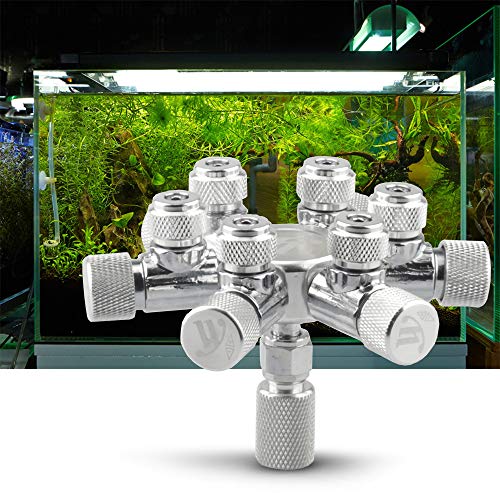 Qcwwy CO2-Generator, Metall-CO2-Splitter-Regler, Nadel-Rückschlagventil, Einfache Verbindung, Multifunktionsnadel, CO2-Nadelventile, Regulierung des CO2-Flusses für Aquarienpflanzen, Qcwwy CO2-Generator, Metall-CO2-Splitter-Regler, Nadel-Rückschlagventil, Einfache Verbindung, Multifunktionsnadel, CO2-Nadelventile, Regulierung des CO2-Flusses für Aquarienpflanzen, von Qcwwy