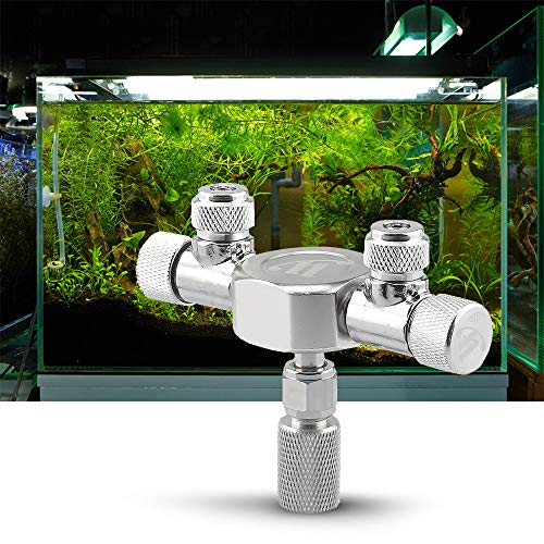 Qcwwy CO2-Generator, Metall-CO2-Splitter-Regler, Nadel-Rückschlagventil, Einfache Verbindung, Multifunktionsnadel, CO2-Nadelventile, Regulierung des CO2-Flusses für Aquarienpflanzen, Qcwwy CO2-Generator, Metall-CO2-Splitter-Regler, Nadel-Rückschlagventil, Einfache Verbindung, Multifunktionsnadel, CO2-Nadelventile, Regulierung des CO2-Flusses für Aquarienpflanzen, von Qcwwy